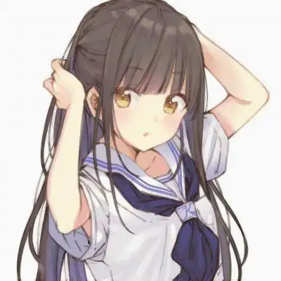 青春校园少女漫画头像 高清手绘的好看少女动漫青春校园头像图片