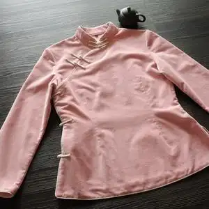 龙妙秋冬全盘扣改良复古旗袍上衣长袖民国大襟斜襟中式女装 静初