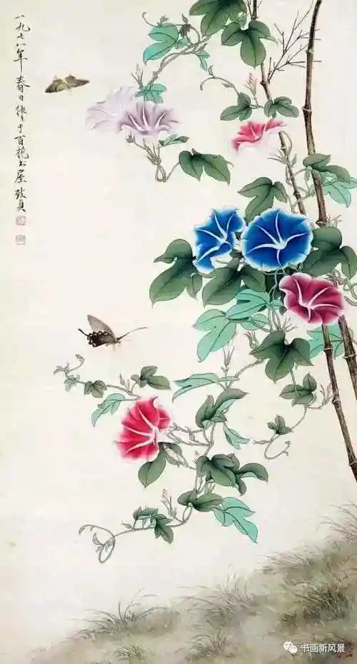 国画中的牵牛花,美不胜收!