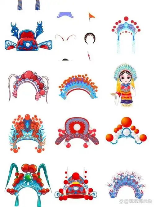 京剧头饰打印图