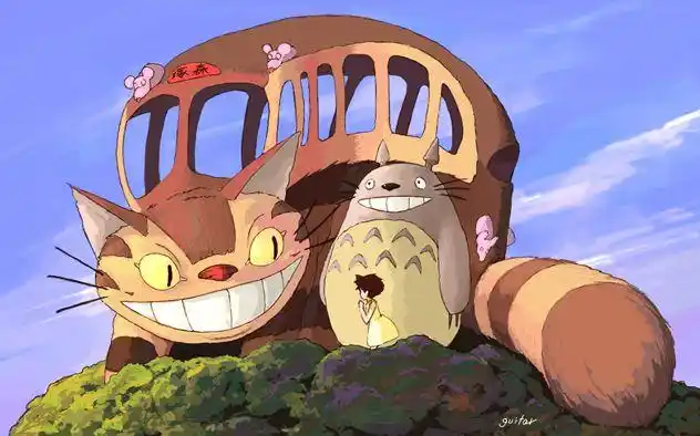 【碧落猫】立体拼豆龙猫巴士4