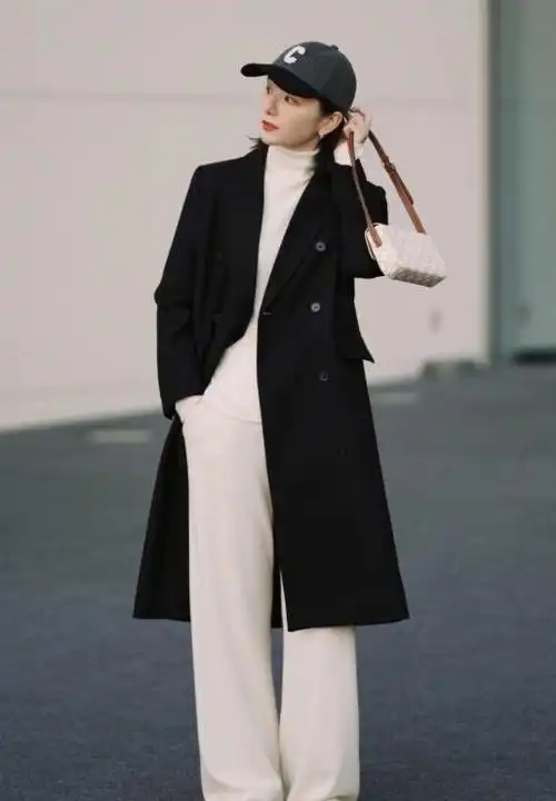 各种黑色大衣搭配思路分享自信迎接新一年奔三奔四别错过