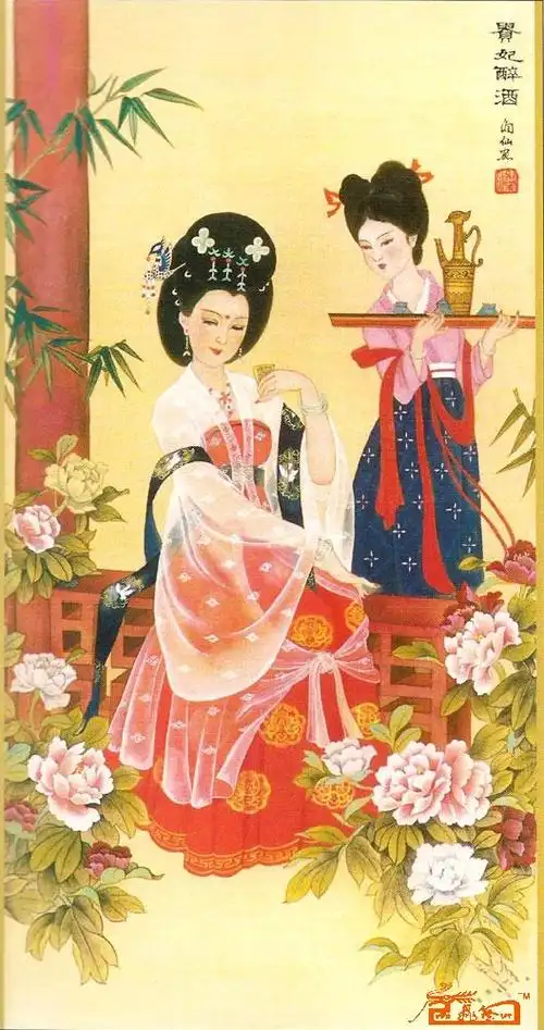 国画名家郝润仙贵妃醉酒