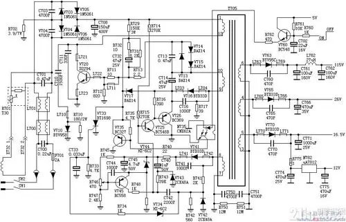 29种彩电开关电源电路图和原理说明(图) - 21ic电子网