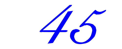 数字"45"的艺术写法