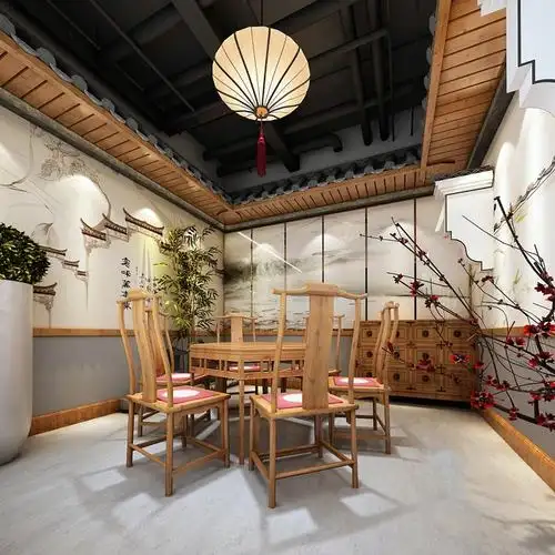 特色私房菜馆包厢装修设计效果图