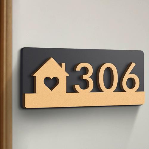 贴高档酒店包厢网红风住宅暖居门口挂牌创意个性标识牌入户门牌号码