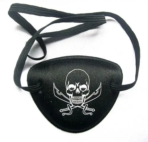 eva海盗眼罩独眼龙骷髅万圣节玩具眼罩治疗弱视纠正训练康复近视