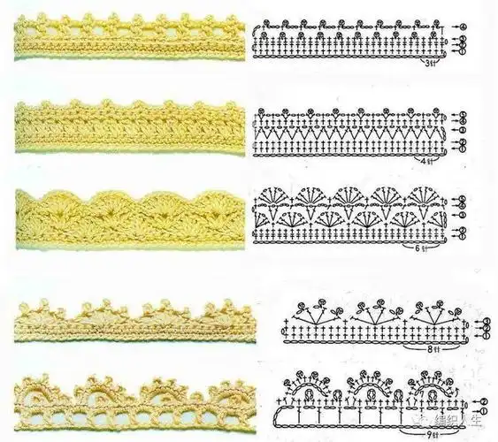 手工绣花边图解大全手工绣花图案大全简单