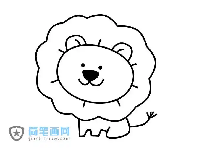 狮子简笔画图片