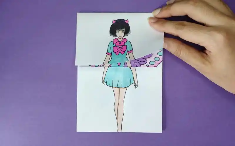 如何用一张纸手绘王默变身蝴蝶仙子会是啥样趣味精灵梦叶罗丽