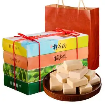 桂林特产桂花糕绿豆糕板栗糕点110g4广西零食地方特色小吃红色