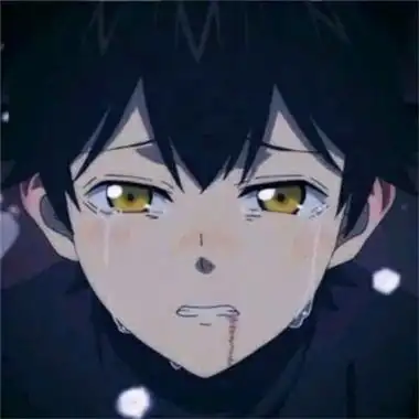 哭泣伤感流泪的动漫男生头像图片 看着让人心疼的动漫男头合集