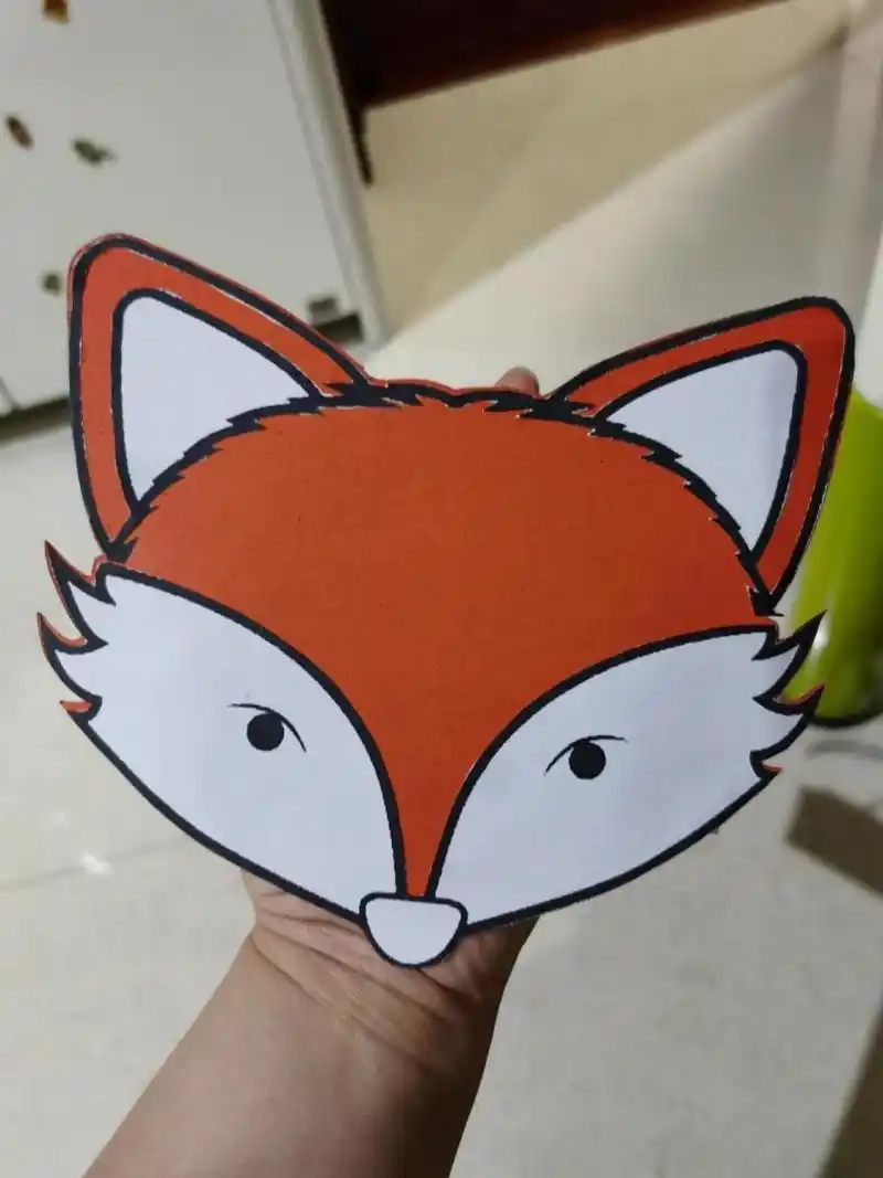 狐狸头饰 课文分角色表演需要的动物头饰.