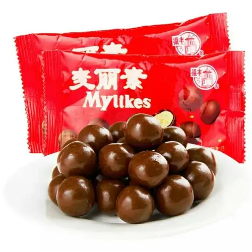 包邮梁丰麦丽素巧克力25g*16包儿时怀旧零食品年货糖果批发