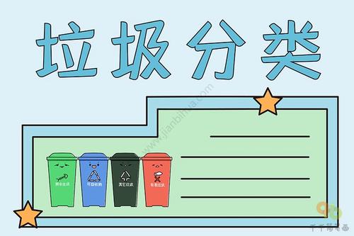 垃圾分类环保手抄报