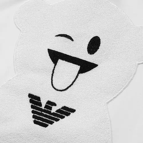 emporio armani/安普里奥阿玛尼 白色 男士menga bear短袖t恤【小熊