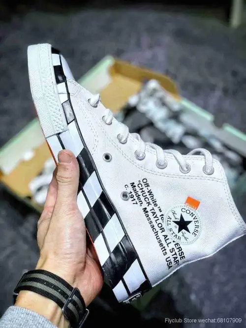 全码补出60目前最高工艺offwhitexconverse20ow匡威联名黑白阴阳棋