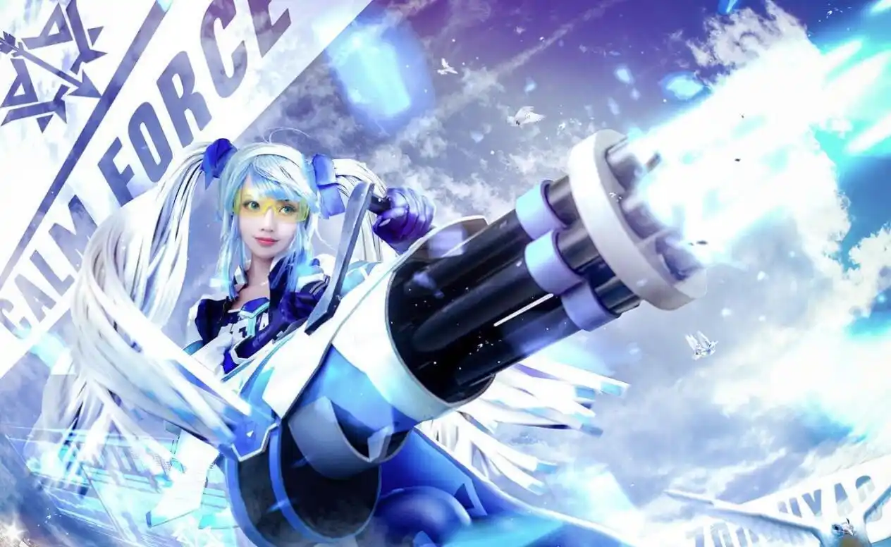 原创acg最靓coser第4期孙尚香沉稳之力cos来感受一下炮火的威力