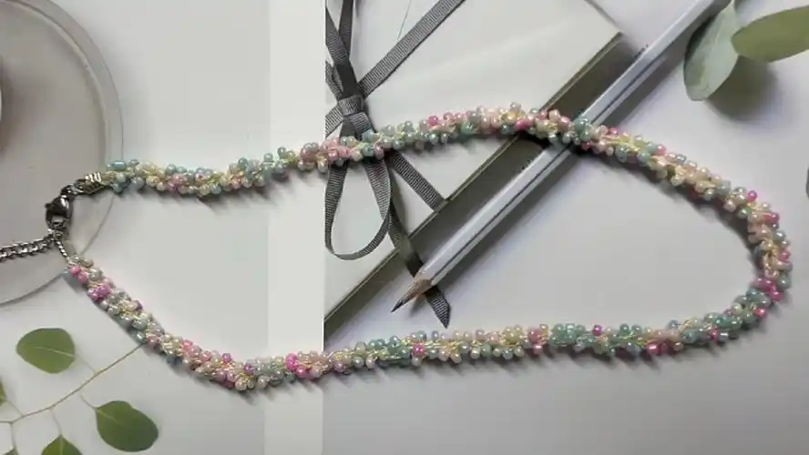 星星糖梦幻彩色米珠项链