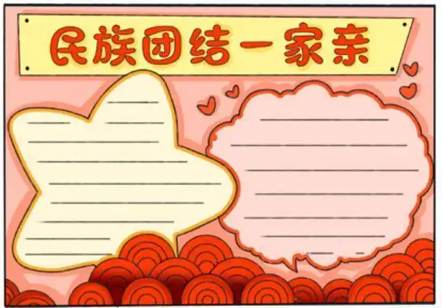 民族大团结56个民族是一家手抄报56个民族手抄报