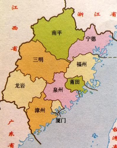 福建省地图简图下载-福建省城市分布简图下载-西西图吧