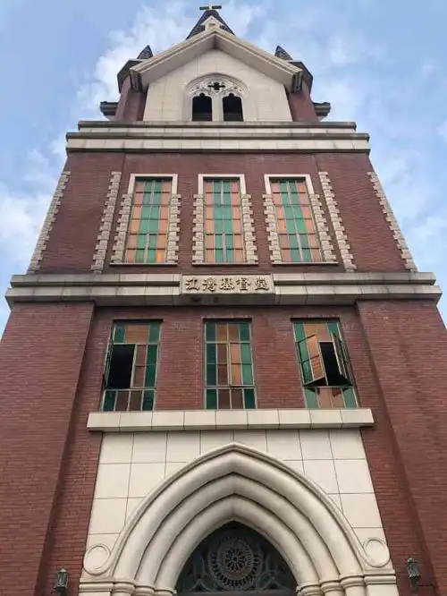 江湾基督教堂-"94笔记二家门口最近的一家基督教堂 感觉.