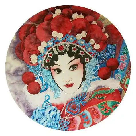 京剧人物水彩手绘作品欣赏站酷:黑猫画手#每日一画##遇见艺术