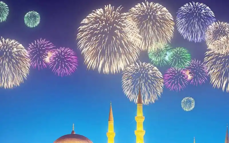 滑动手机屏幕满屏放烟花这个手机壁纸太美了