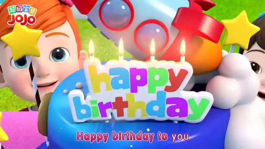 超级宝贝jojo宝贝生日吹蜡烛忘许愿了大口吃蛋糕满脸都是奶油