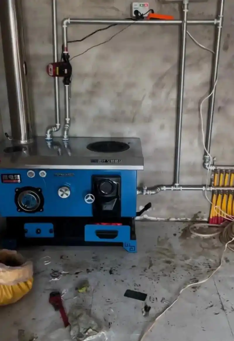 煤电柴多功能多回程反烧锅炉,取暖做饭两不误,烧煤柴电随意切换 - 抖