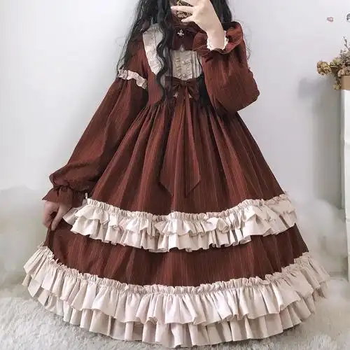 设计 可可奶昔op 秋冬双子闺蜜装lolita洛丽塔日常洋装连衣裙优惠券