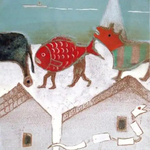 以富有诗意的画风,思索"象·形"的产生,在当代日本画家中别具异彩