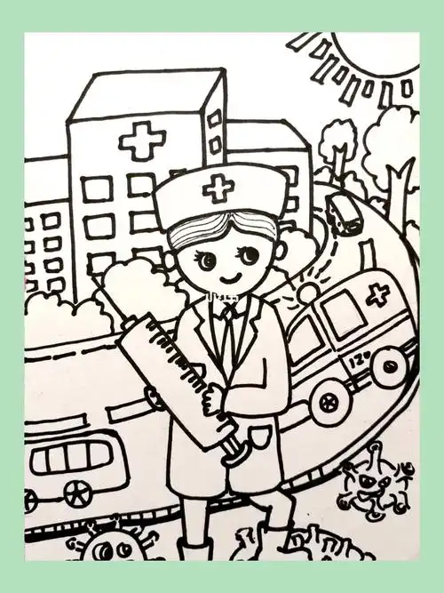 医生绘画