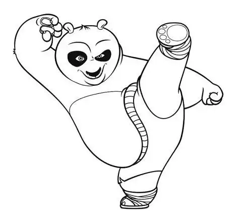 功夫熊猫简笔画,图片,简笔画-学笔画