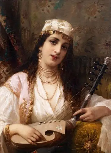 意大利艺术家路易吉·克罗西奥油画作品欣赏