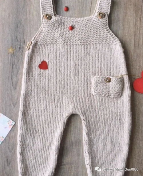 「针织作品」40款宝宝的连体背带裤,帽子套装_手机搜狐网
