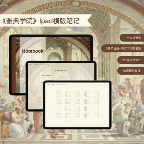 【原创】雅典学院笔记本子封面图:拉斐尔的《雅典学院》61最近工作