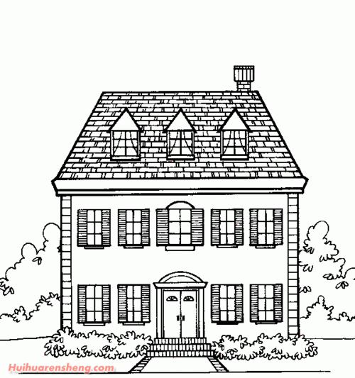 小木屋简笔画图片(4)