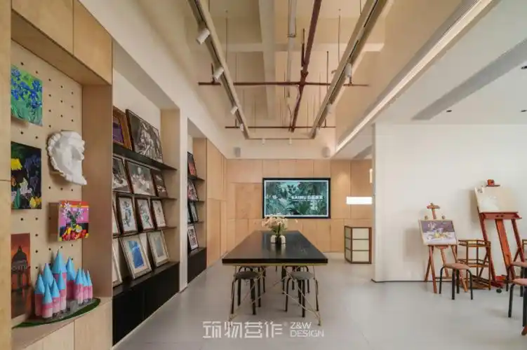 筑物营作 | 白幕画室300㎡少儿艺术培养基地,让孩子像艺术家一样去