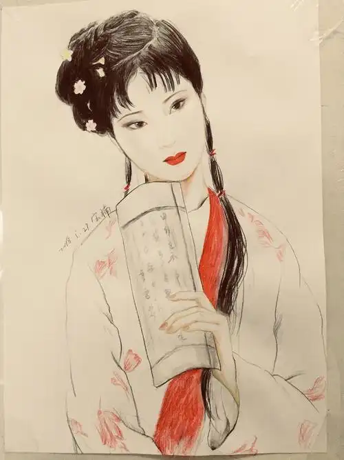 林黛玉|纯艺术|绘画|宝南 - 原创作品 - 站酷 (zcool)