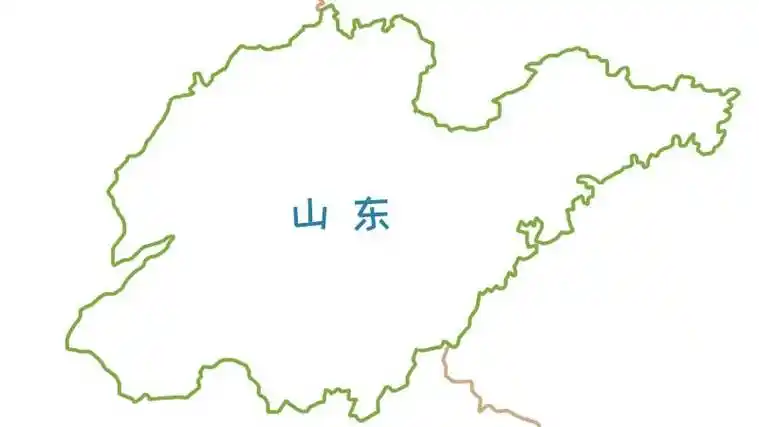 山东地图简笔画