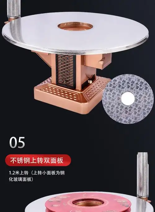 农村烤火炉家用取暖炉室内回风炉无烟烧柴节能柴火炉柴煤两用炉子 【1