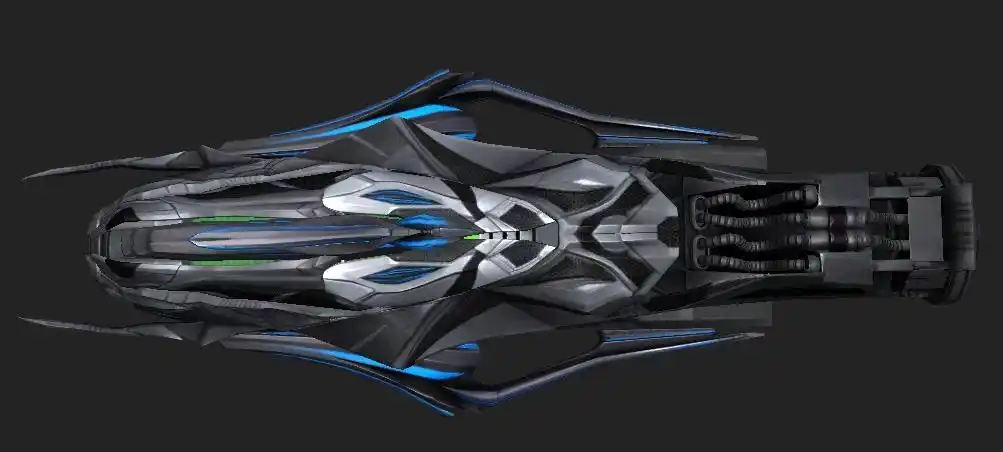 未来科幻武器激光炮3d模型