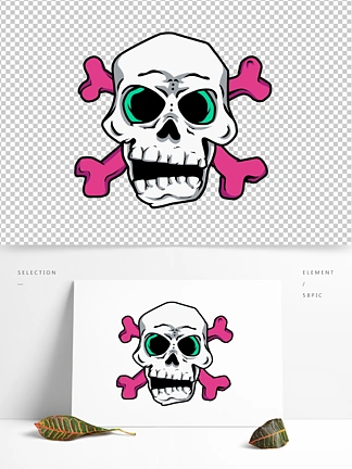 恐怖的骷髅头模板免费下载_ai格式_编号15408781-千图