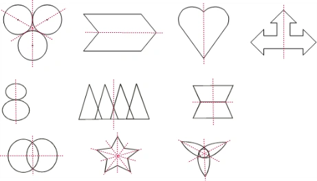 画出下列图形的对称轴