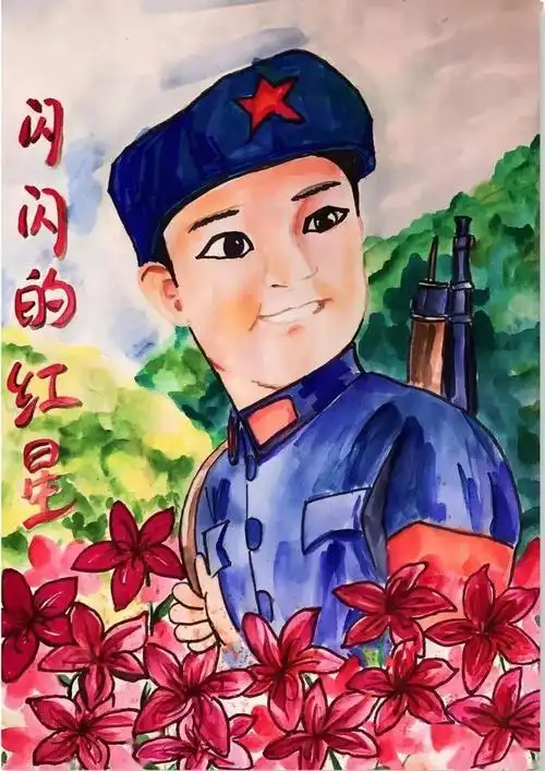 我心中的英雄红领巾英雄漫画展评活动三