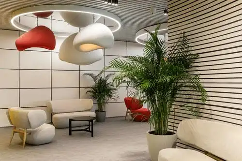 公司休闲区简约效果图办公室休闲区设计