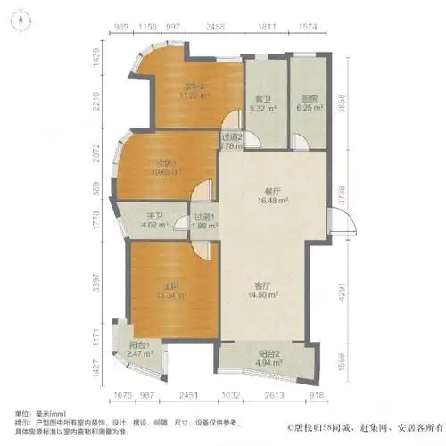 中华大街星河御城花园式社区通透三室 明厨明卫 楼层采光好