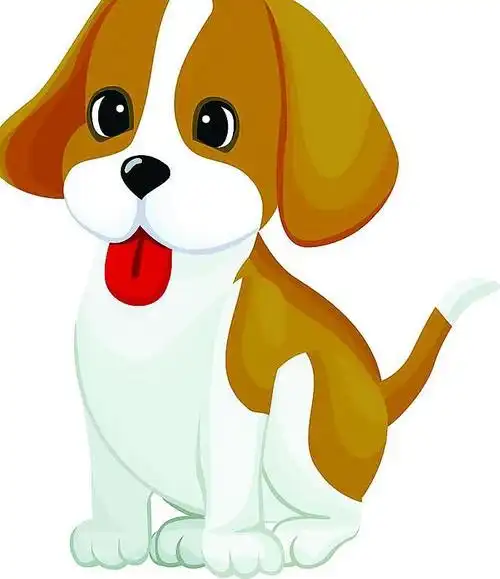 小狗简笔画图片大全彩色 小狗简笔画图片大全彩色小动物